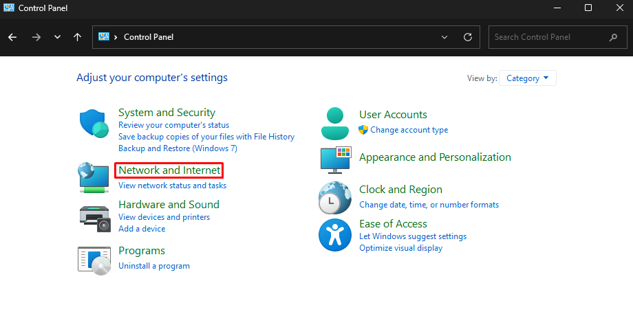 Cara Setting DNS Google melalui Control Panel di Windows 11