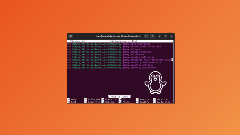 Kumpulan Repository Lokal Ubuntu 22.04 LTS (Jammy Jellyfish) di Indonesia (Mirror Resmi)