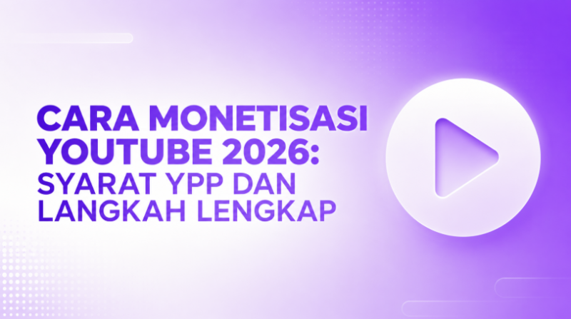 Cara Monetisasi YouTube 2026: Syarat YPP dan Langkah Lengkap